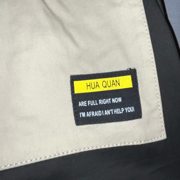 Shein Black And Tan Cargo Shorts. Medium - Picture 3 of 4